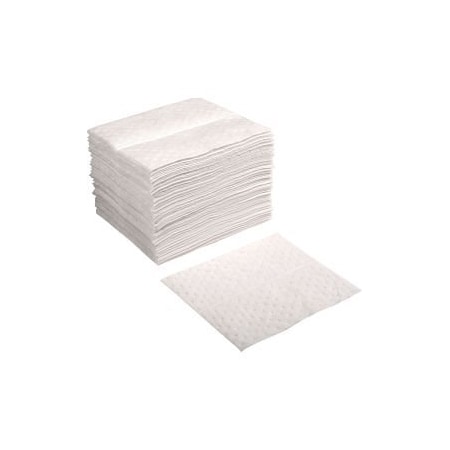 Evolution Sorbent Products Sorbent Pad, 15 in x 18 in, Oil, White 2MBWPB-8-BOX